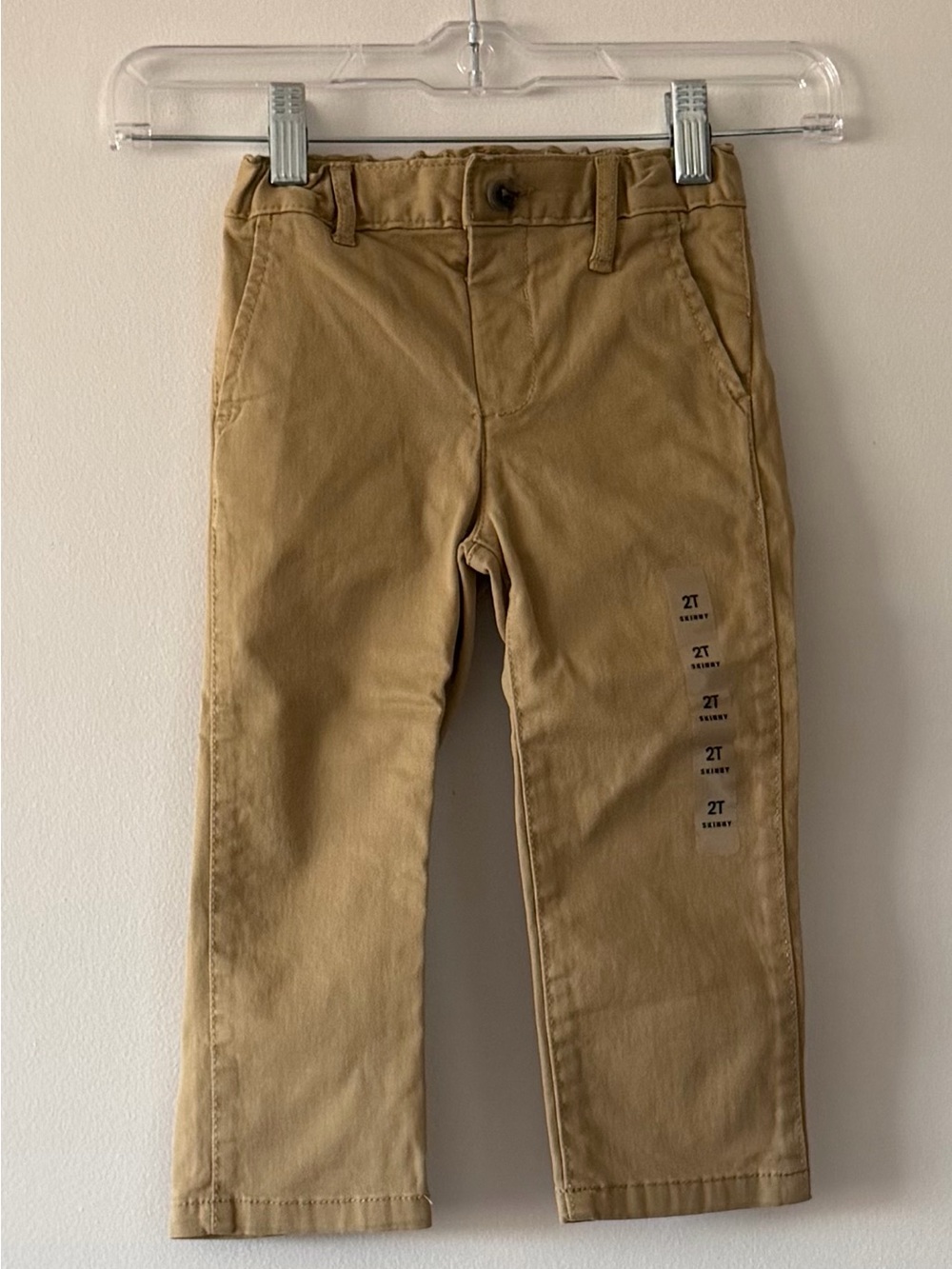 NWT The Children’s Place Toddler Boy Skinny Chino Pants Khaki Tan Size 2T